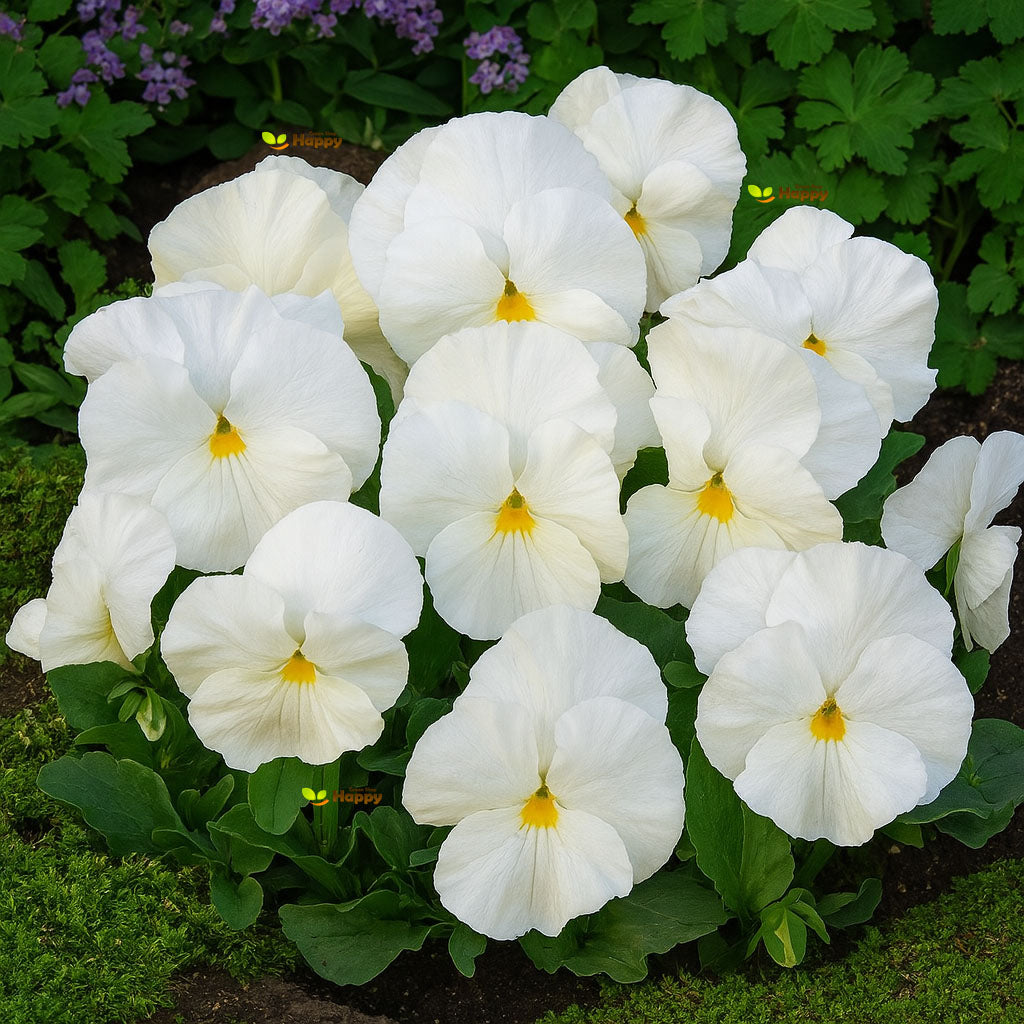 Pansy swiss giant 'White lady'  - 300 seeds (Viola wittrockiana)