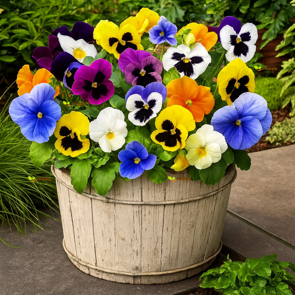 Pansy Swiss Giant mix - 300 seeds (Viola Wittrockiana)
