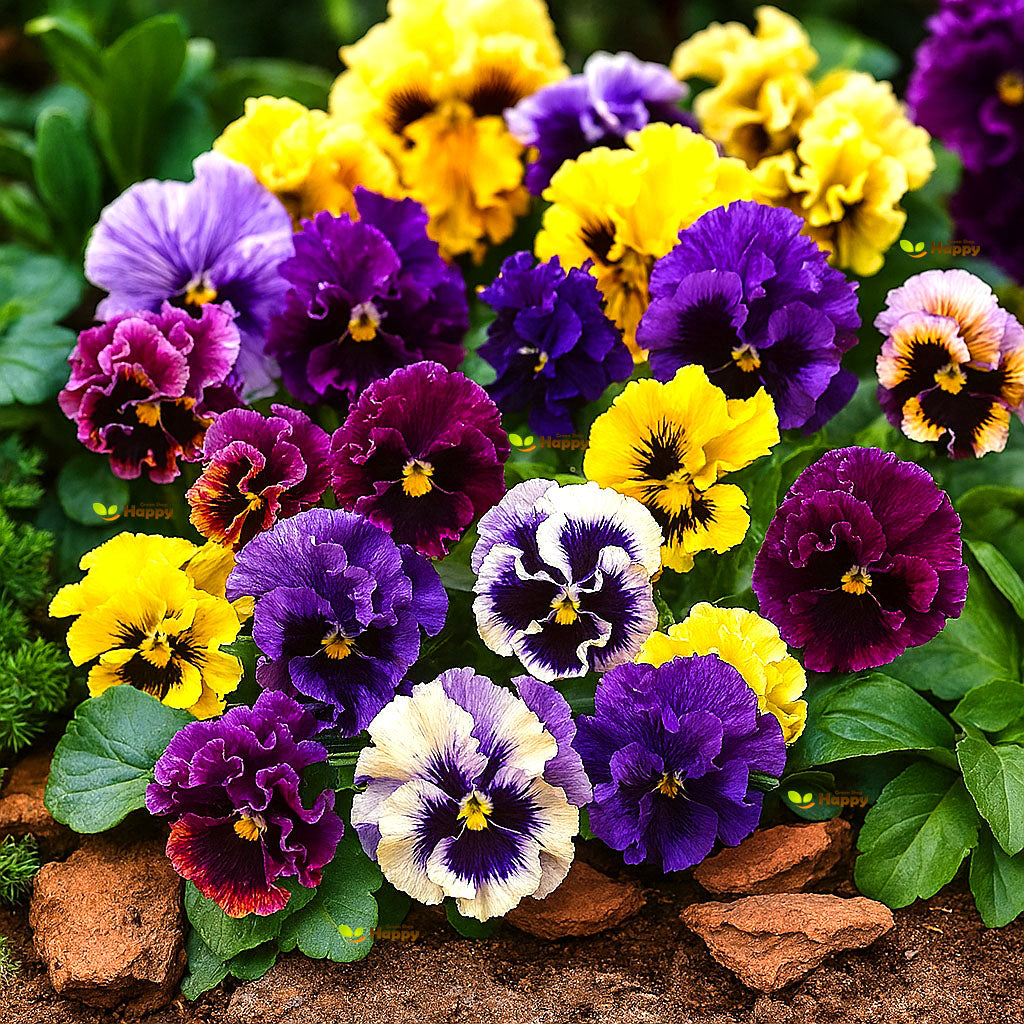 Pansy Can Can mixed - 300 seeds (Viola wittrockiana)