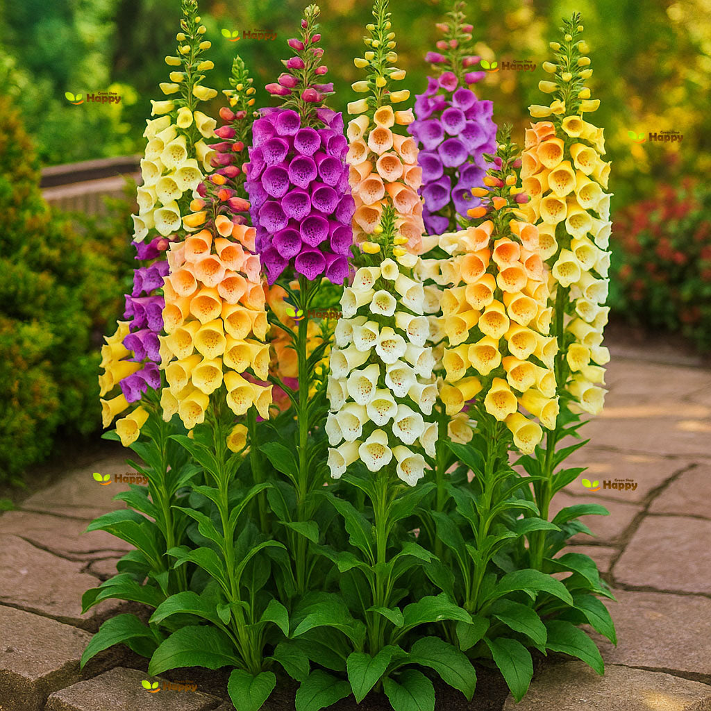 Dwarf Foxglove 'Foxy' mix- 8000 seeds (Digitalis Purpurea)