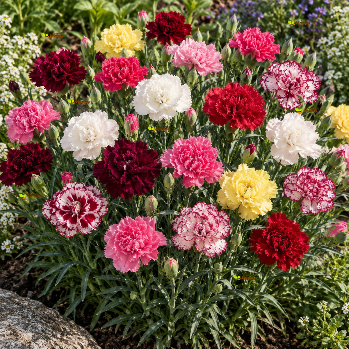 Carnation 250 Seeds Grenadin Double Mix | Dianthus caryophyllus Fragrant Double Flowers
