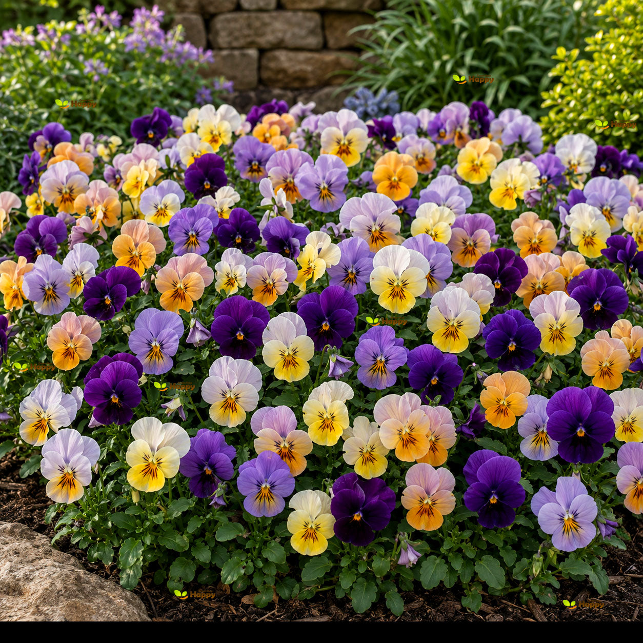 Viola 'Scotch Hybrids' mixed - 300 seeds (Viola cornuta)