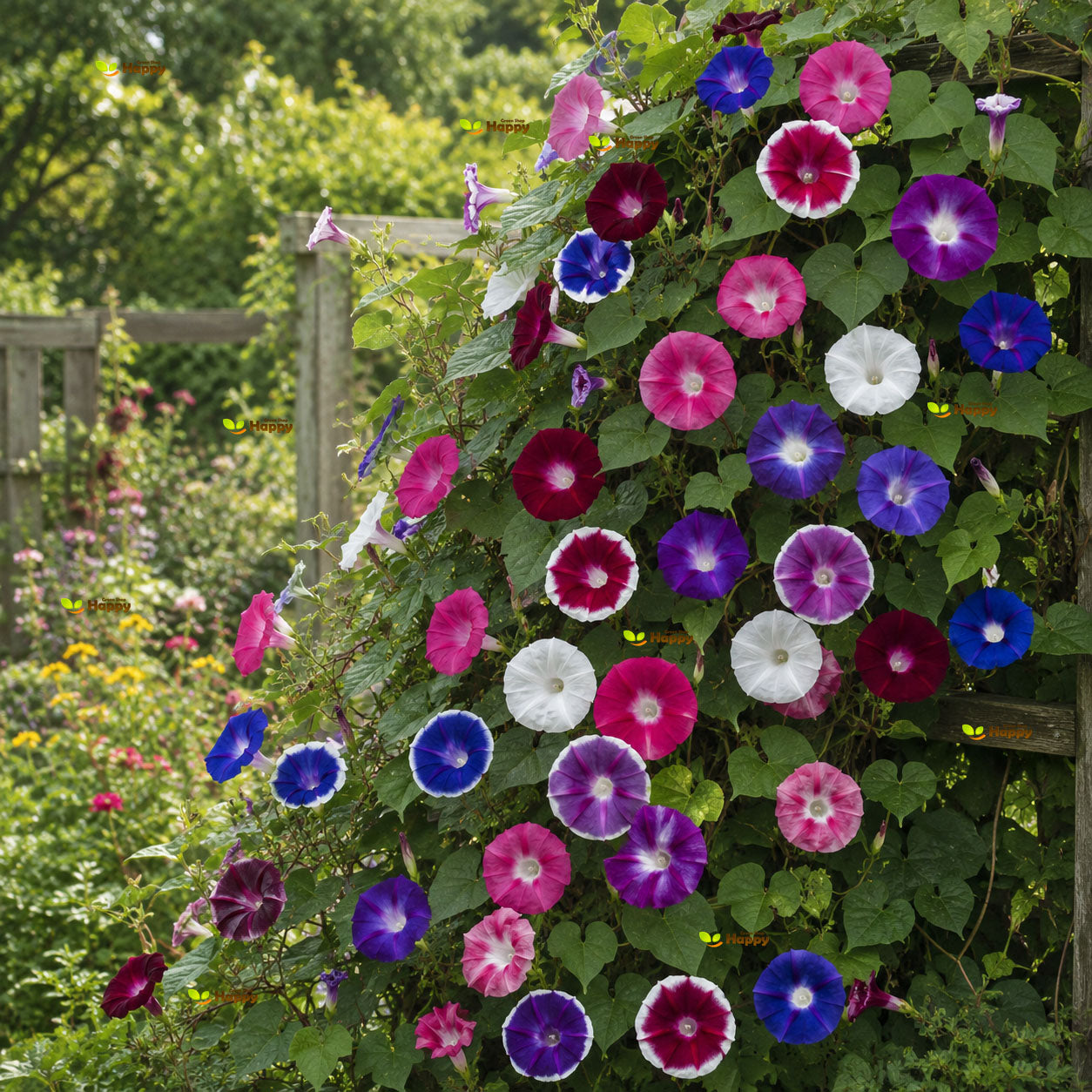 Large flowered Dwarf Morning Call mixed - 30 seeds (Ipomoea Nil)