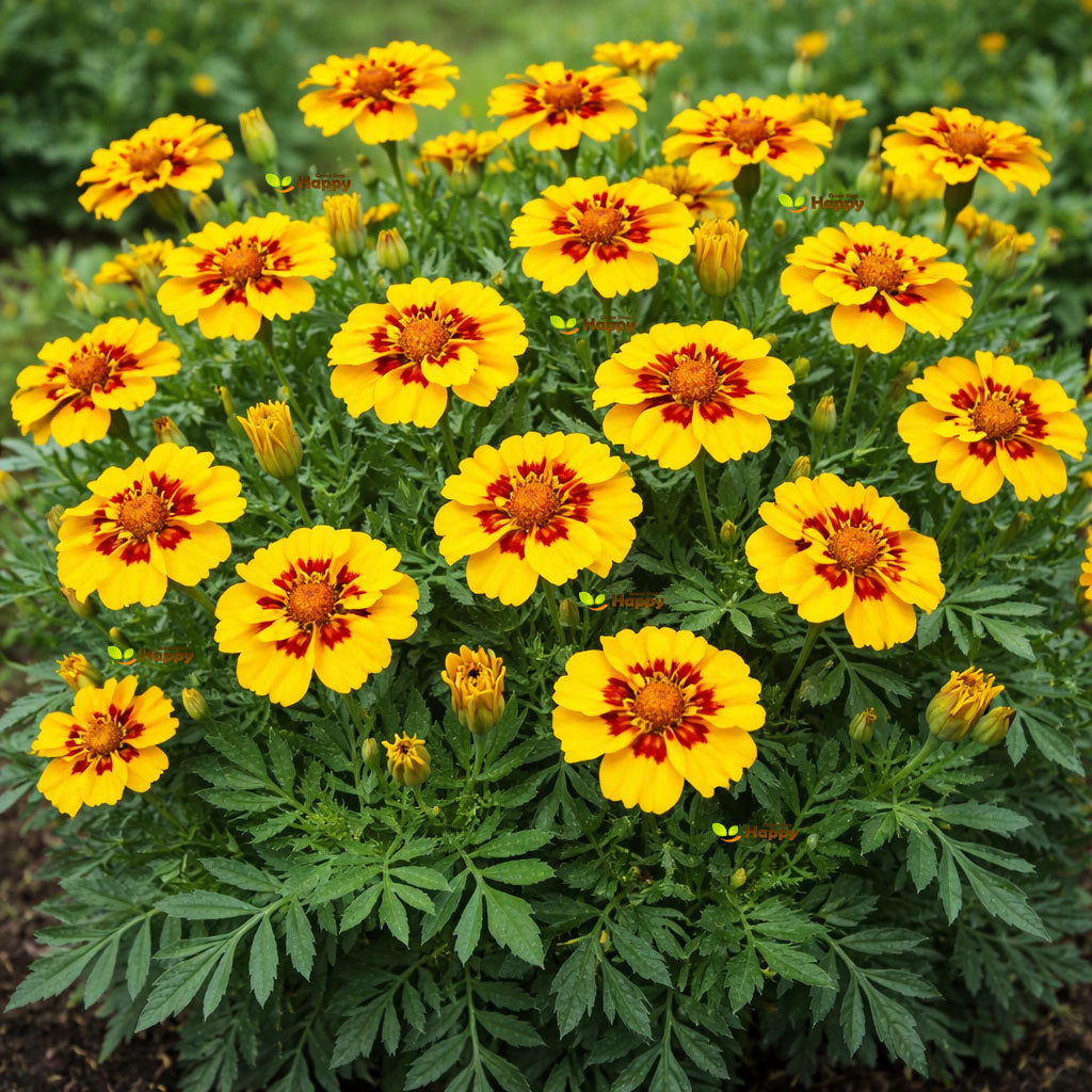 French Marigold 'Dainty Marietta' - 500 seeds (Tagetes patula nana)