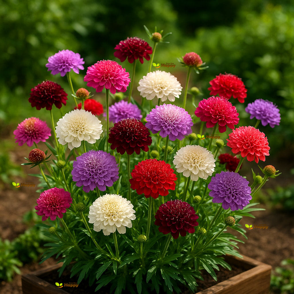 Sweet scabious Dwarf double mix - 100 seeds (Scabiosa antropurpurea)