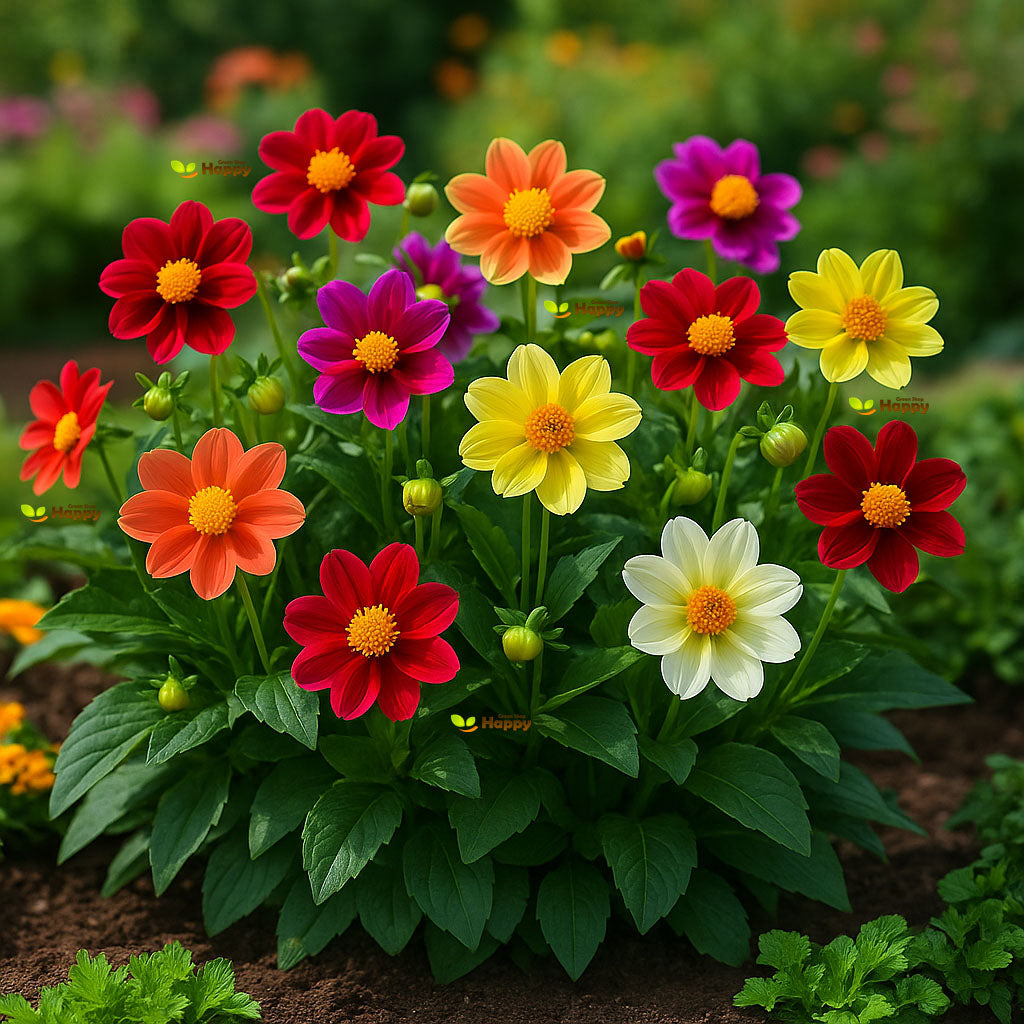 Dahlia Piccolo Single Mignon - 120 seeds (Dahlia variabilis)