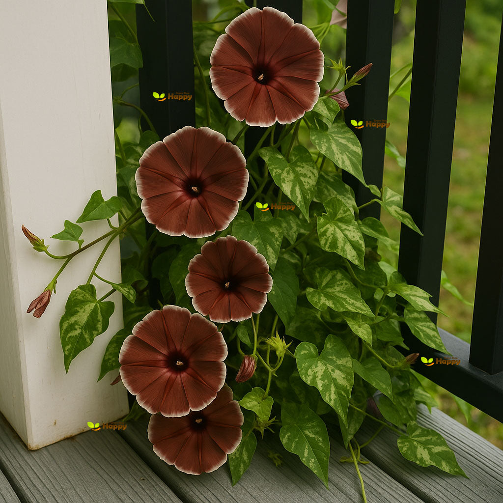 Morning Glory Chocolate - 5 seeds (Ipomoea Nil)