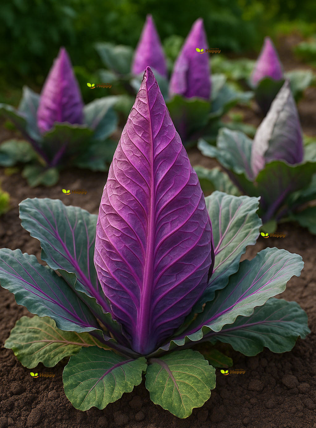 Pointed Red Cabbage Kalibos - 200 Seeds (Brassica oleracea L.)
