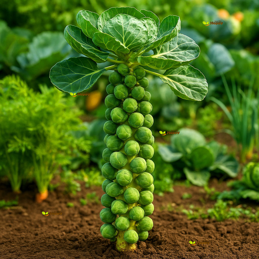 Brussels Sprouts Long Island - 500 Seeds (Brassica oleracea)