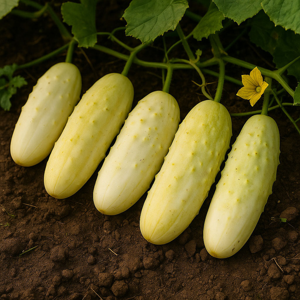 Cucumber White Wonder - 50 Seeds (Cucumis sativus) Rare