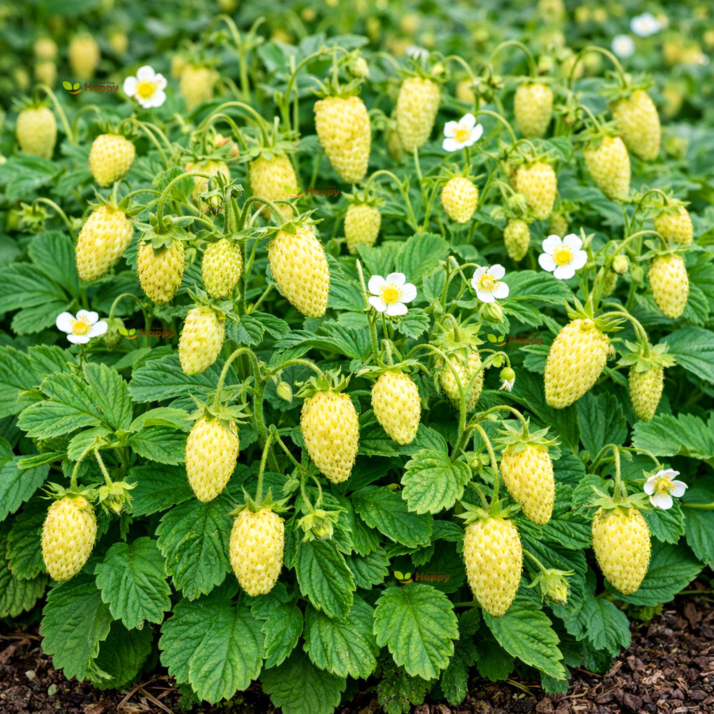 Alpine Strawberry ‘Yellow Wonder’ – 120 Seeds (Fragaria vesca)
